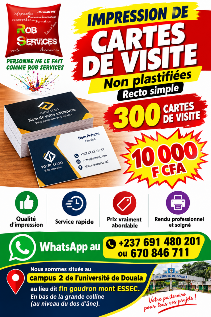 carte de visite non plastifiees robservise