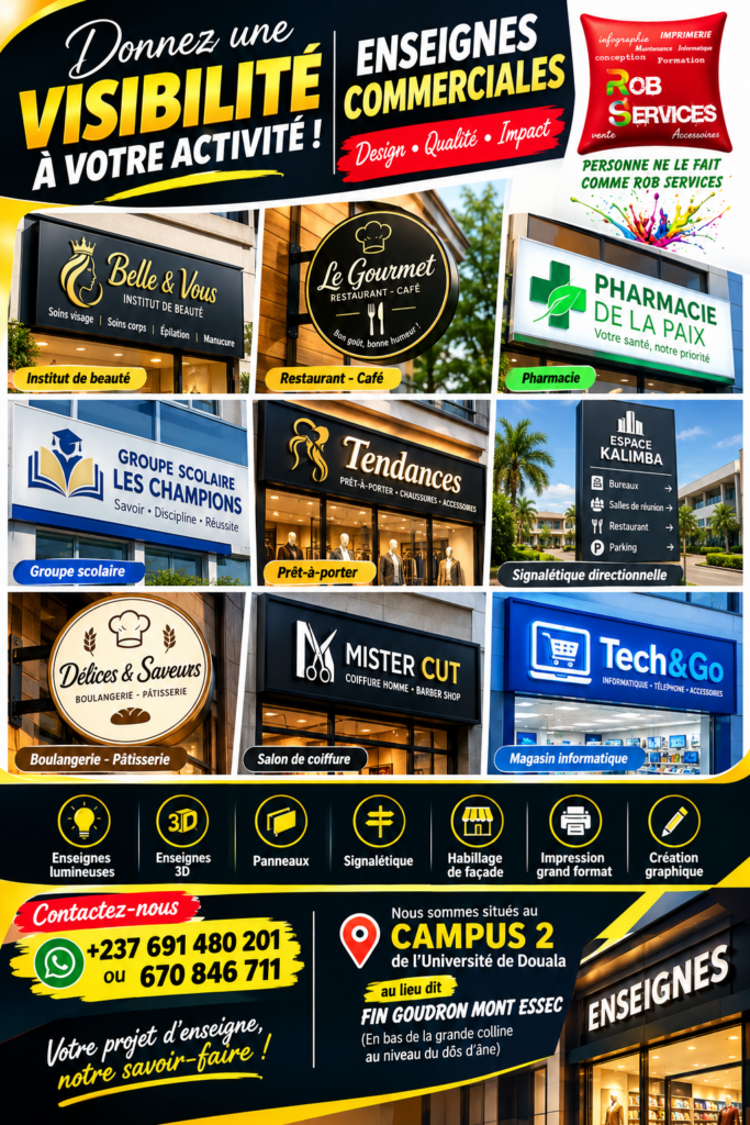 enseignes commerciaux ROB SERVICES