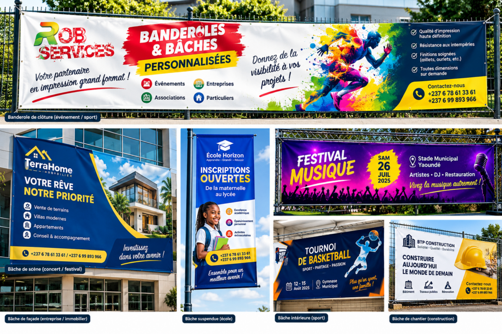 Banderoles et bâches personnalisés