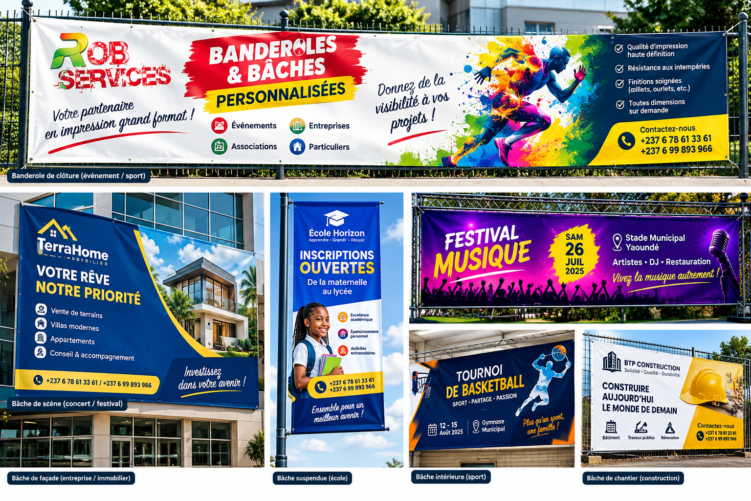 ACCUEIL Banderoles et bâches personnalisés