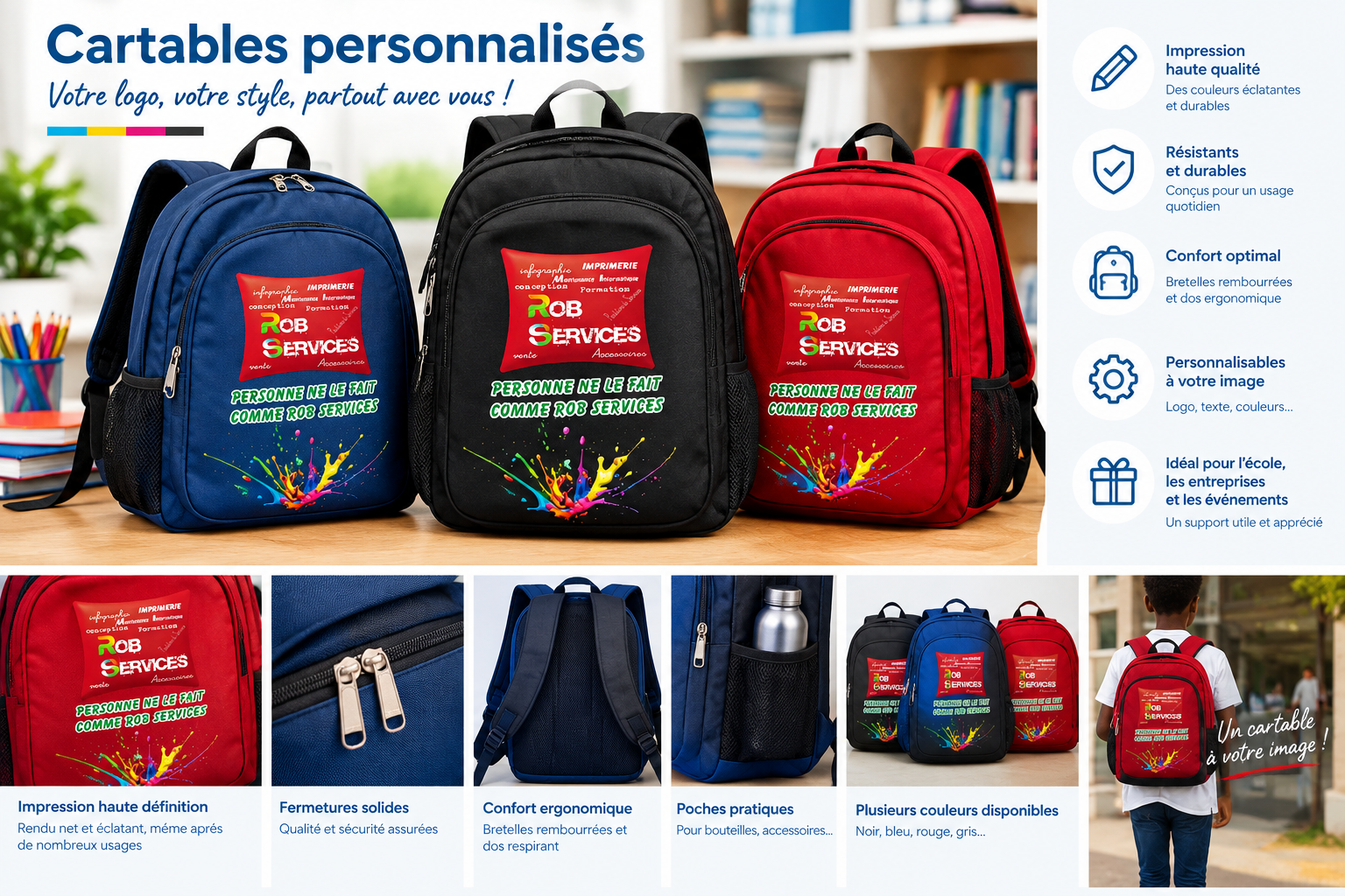 ACCUEIL Cartables personnalisés