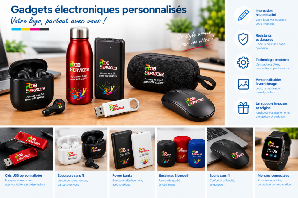 Gadgets électroniques personnalisés