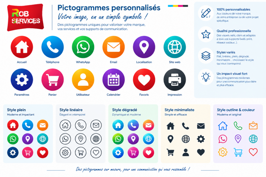 Pictogrammes personnalisés