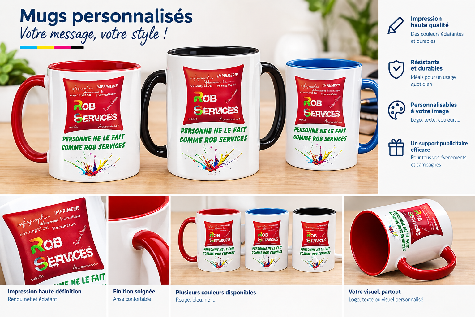 ACCUEIL tasses 1 personnalisés
