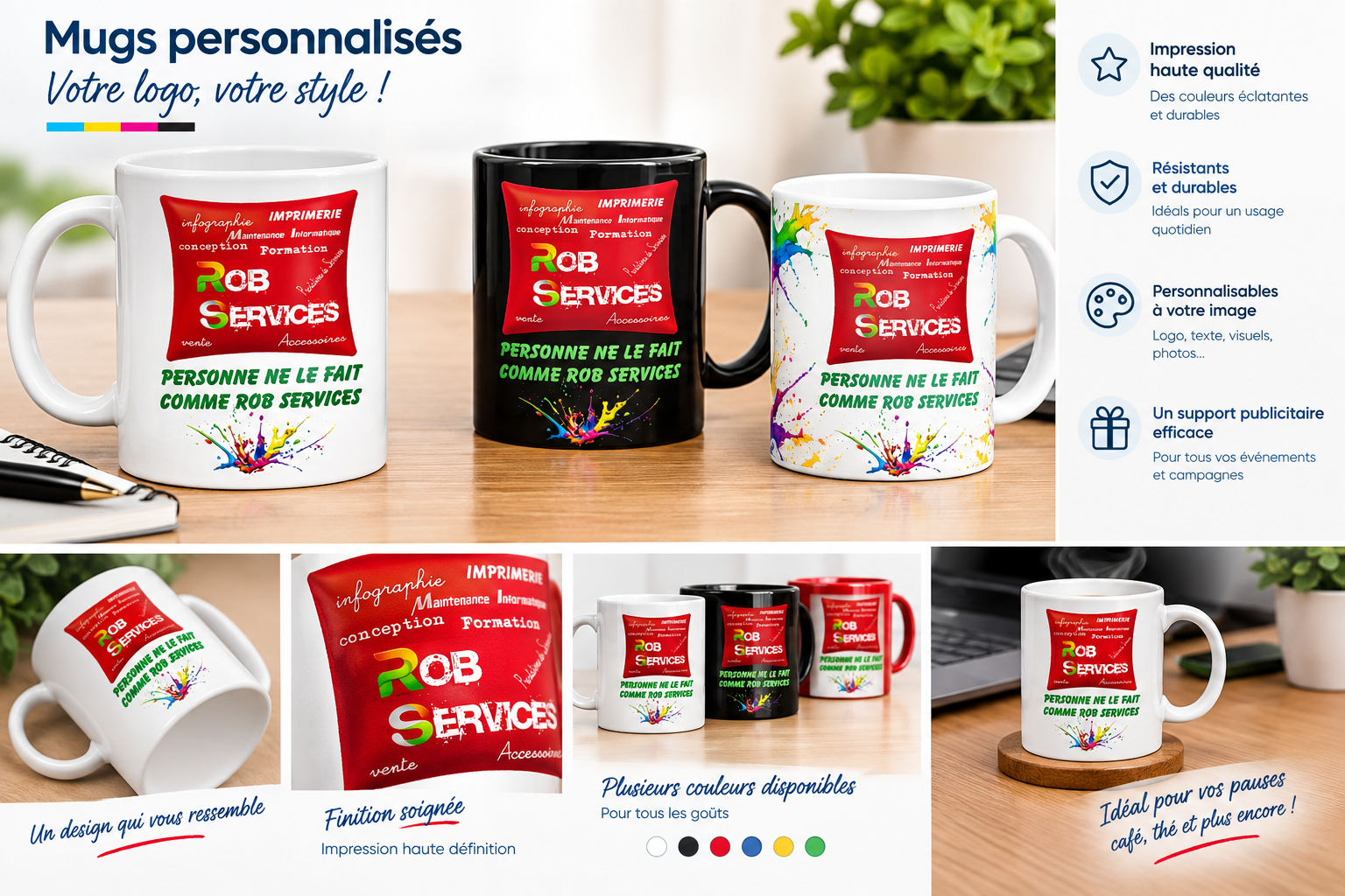 ACCUEIL tasses 2 personnalisés