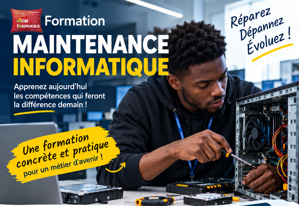 formation en maintenance informatique chez ROB SERVICES